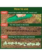 1 db tartós műanyag kézi dugófúró kerti vetőeszköz