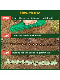 1 db tartós műanyag kézi dugófúró kerti vetőeszköz