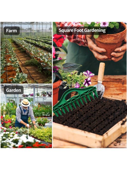 1 db tartós műanyag kézi dugófúró kerti vetőeszköz