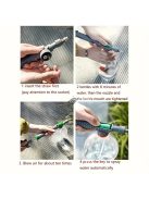 Műanyag kerti permetező, kézi nyomású szivattyús öntözőkanna