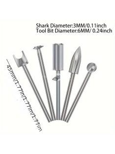 5db elektromos famegmunkáló faragó késkészlet