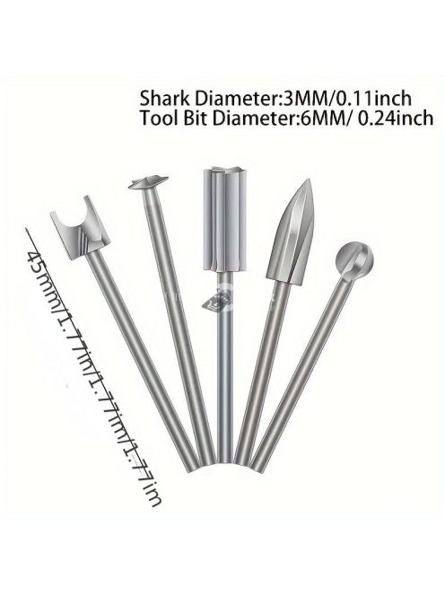 5db elektromos famegmunkáló faragó késkészlet