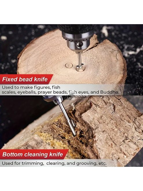 5db elektromos famegmunkáló faragó késkészlet