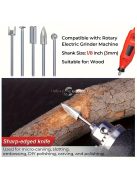 5db elektromos famegmunkáló faragó késkészlet