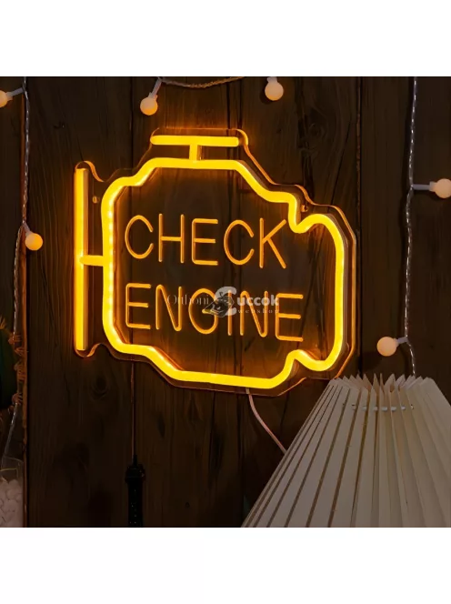 Neon Check Engine felirat