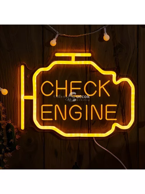 Neon Check Engine felirat