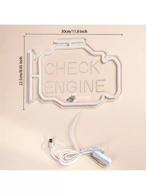 Neon Check Engine felirat
