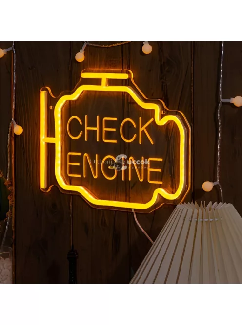 Neon Check Engine felirat