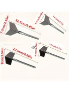 4 darabos ProCraft fém sarokspatula készlet