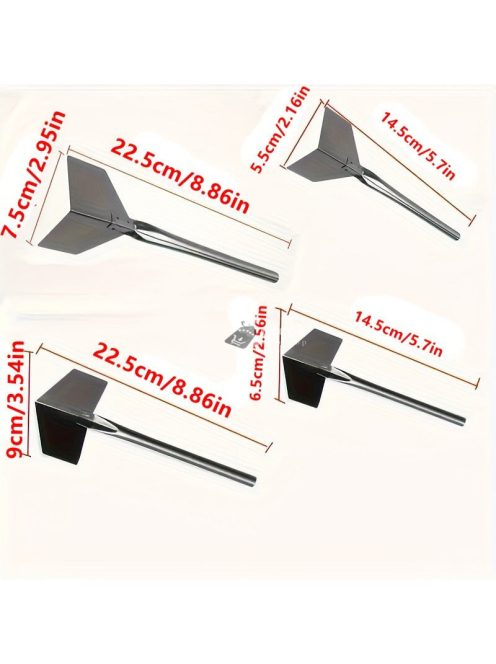 4 darabos ProCraft fém sarokspatula készlet