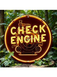 1db Retro Alumínium Check Engine Neon Tábla