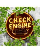 1db Retro Alumínium Check Engine Neon Tábla