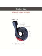 Sarokcsiszoló porvédő burkolat