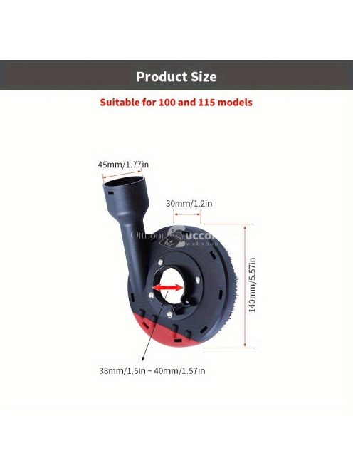 Sarokcsiszoló porvédő burkolat