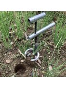 Tartós rozsdamentes acél kézi kerti átültető eszköz