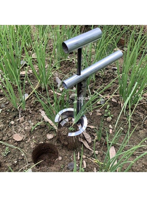 Tartós rozsdamentes acél kézi kerti átültető eszköz