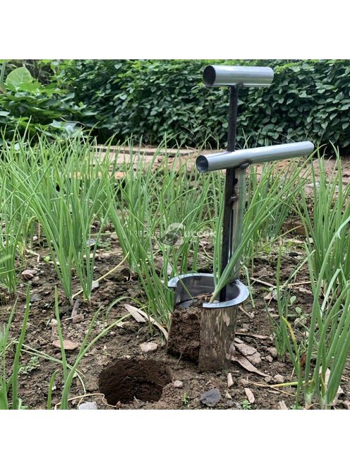 Tartós rozsdamentes acél kézi kerti átültető eszköz