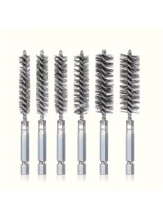 6 db rozsdamentes acél huzalcső kefe készlet