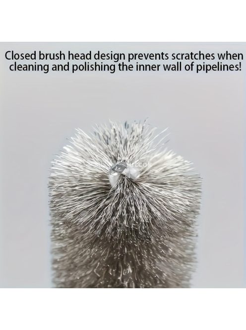 6 db rozsdamentes acél huzalcső kefe készlet