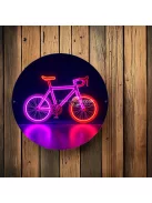 Neon kerékpáros tábla