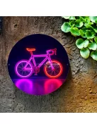Neon kerékpáros tábla