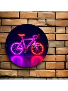 Neon kerékpáros tábla