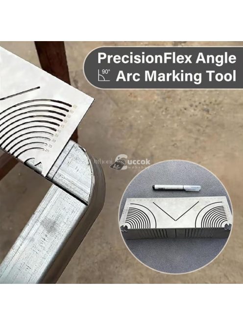 1db Pontos Acél Szög- és Ív Jelölő Eszköz