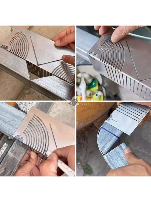 1db Pontos Acél Szög- és Ív Jelölő Eszköz