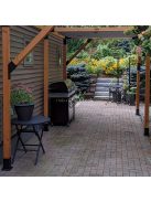 4db Erős 45-fokos szögű Fekete vas keret