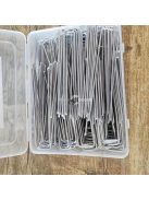 40 db U alakú fém kerti cövek