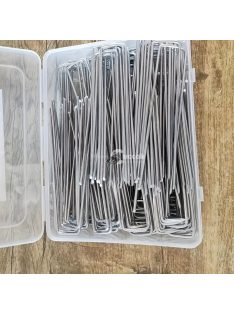 40 db U alakú fém kerti cövek