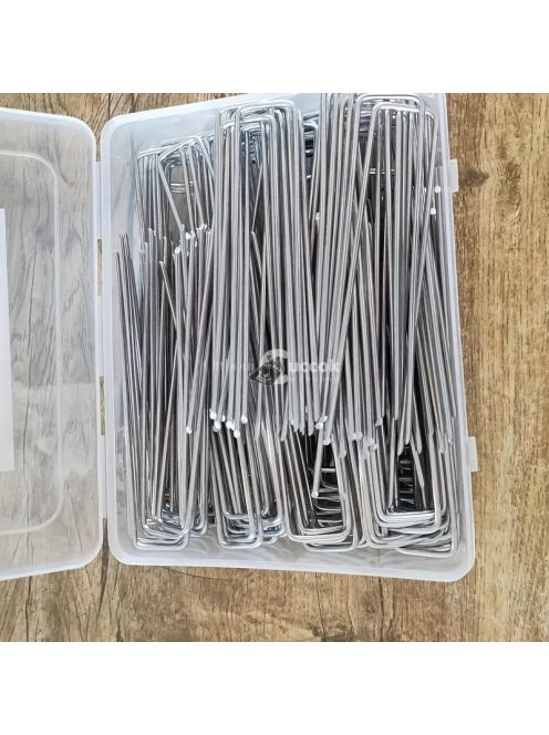 40 db U alakú fém kerti cövek