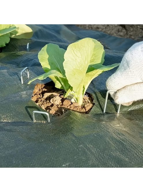 40 db U alakú fém kerti cövek