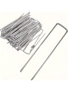 40 db U alakú fém kerti cövek