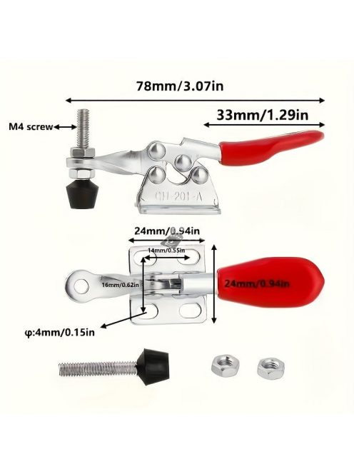 4db GH-201A Kattintós Bilincs Készlet