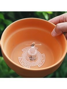 6db műanyag virágcserepes hálós betét