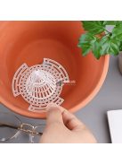 6db műanyag virágcserepes hálós betét