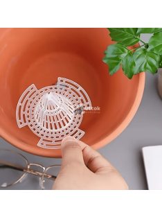 6db műanyag virágcserepes hálós betét