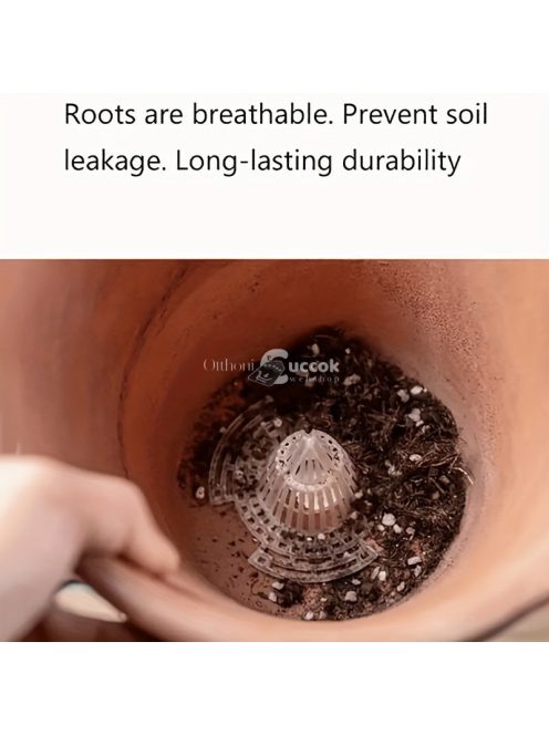 6db műanyag virágcserepes hálós betét