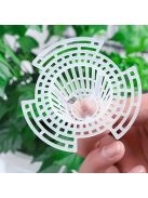 6db műanyag virágcserepes hálós betét