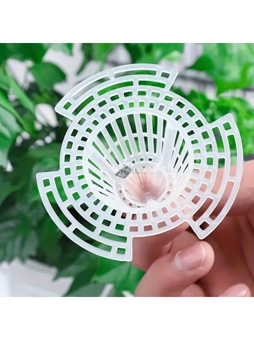 6db műanyag virágcserepes hálós betét