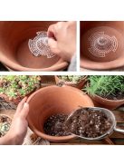 6db műanyag virágcserepes hálós betét