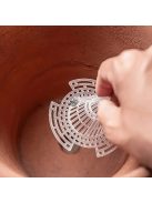 6db műanyag virágcserepes hálós betét