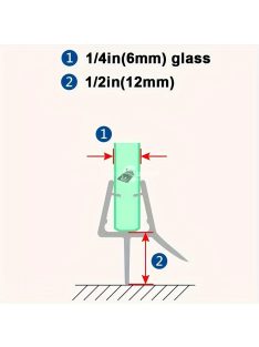 2db Zuhanyajtó Alsó Tömítés