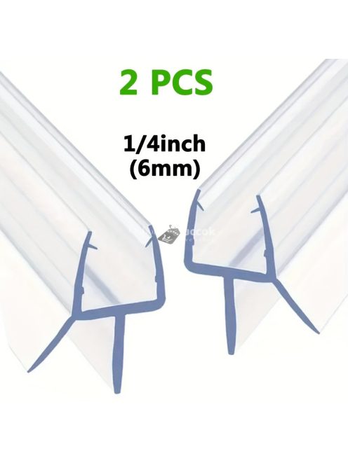 2db Zuhanyajtó Alsó Tömítés