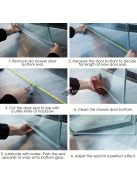 2db Zuhanyajtó Alsó Tömítés