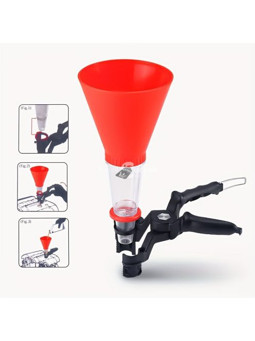 Univerzális tölcsér autó motorolaj-feltöltő készlettel