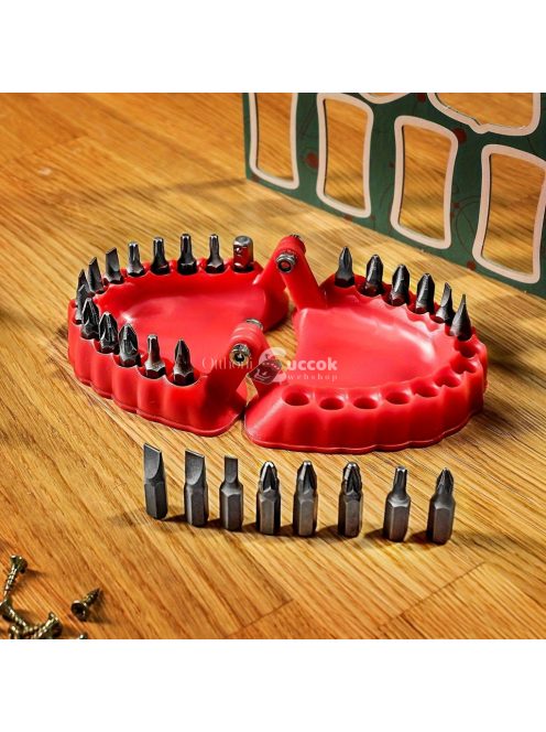 28 db hatszögletű fúrószár tartó