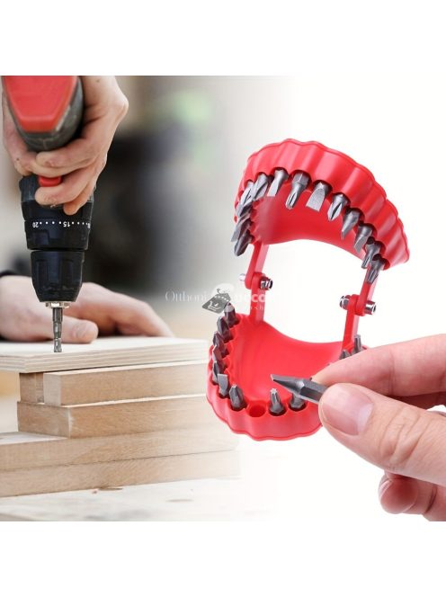 28 db hatszögletű fúrószár tartó