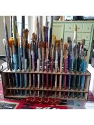 Klasszikus fa festékecset tartó állvány